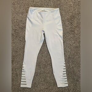 90 Degree White Yoga Pants- Small- with lower leg detail